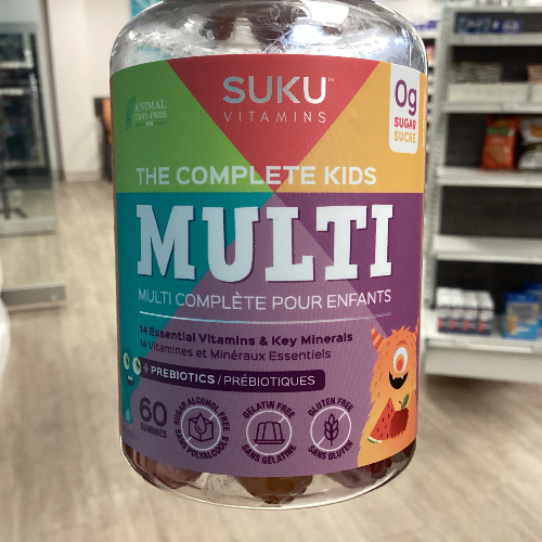 The Complete Kids Multi 60 gummy (Suku)