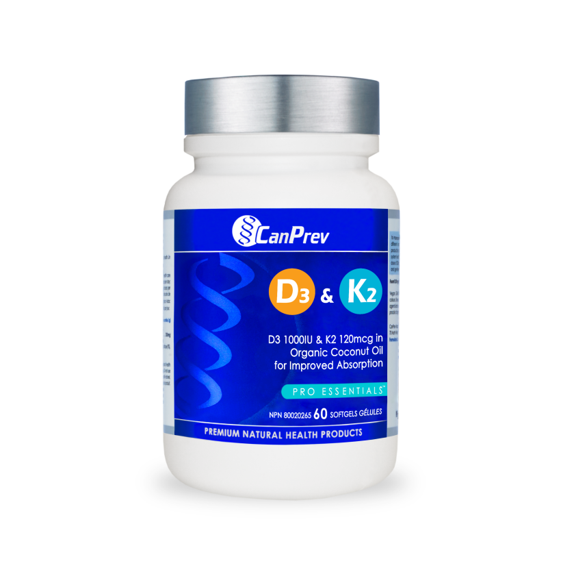 Vitamin D3&K2 (CanPrev) 60 caps
