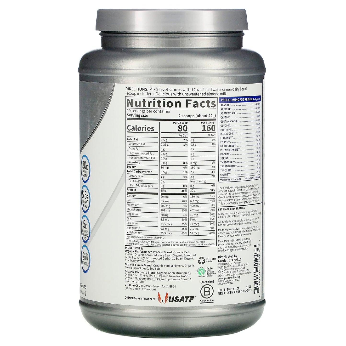 Sport Plant Based Protein Powder 806g