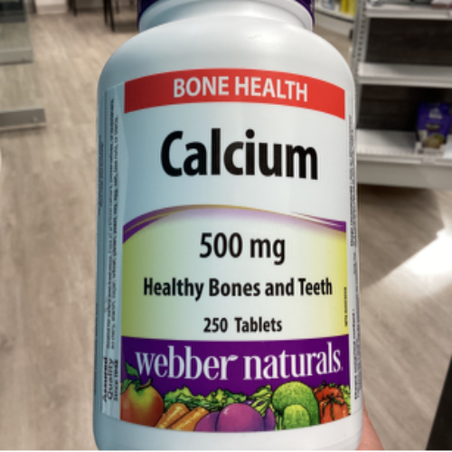 Webber Calcium 500 mg Tabs (250)