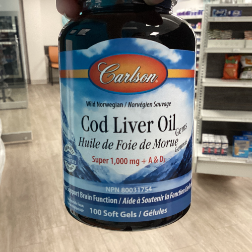 Cod Liver Oil 100 caps (Carlson)