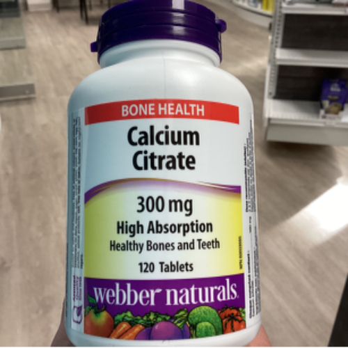Webber Calcium Citrate 300 mg 120 tabs