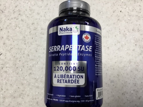 Naka Serrapeptase 120,000 SU (150)
