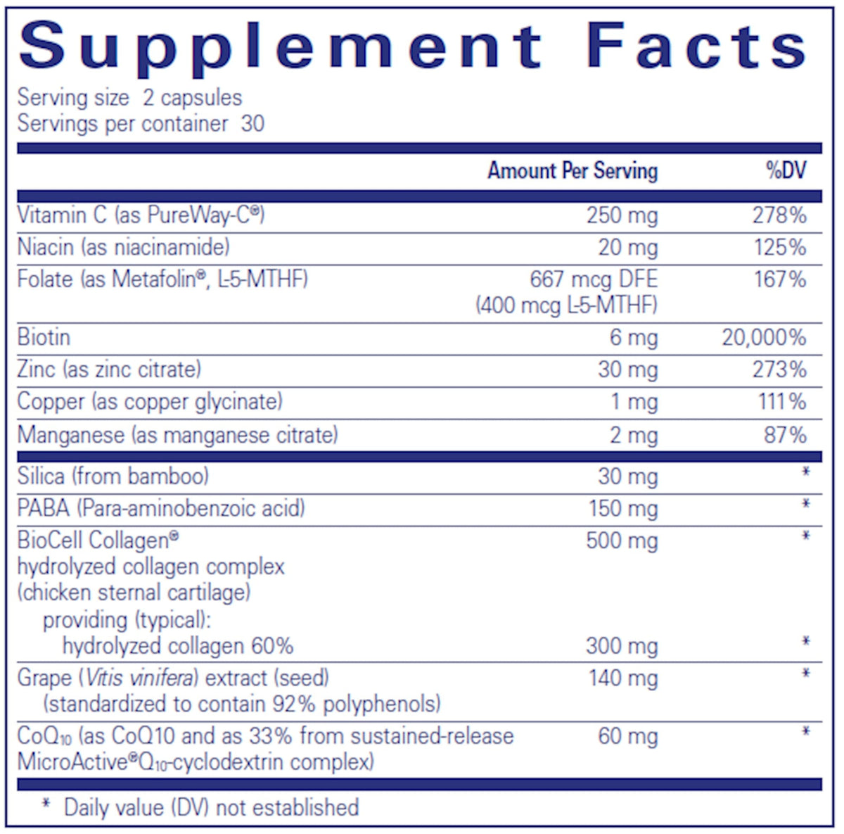 Pure Encapsulations Hair/Skin/Nails Ultra (60), image 3 of 3