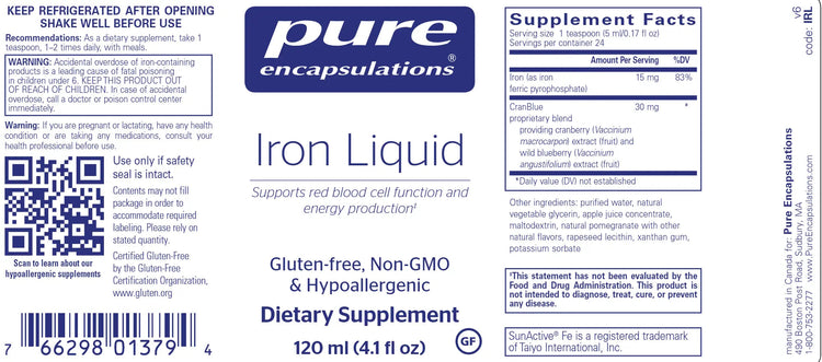 Pure Encapsulations Iron Liquid (120ml), image 2 of 3