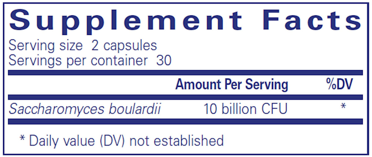 Pure Encapsulations Saccharomyces boulardii (60), image 2 of 2