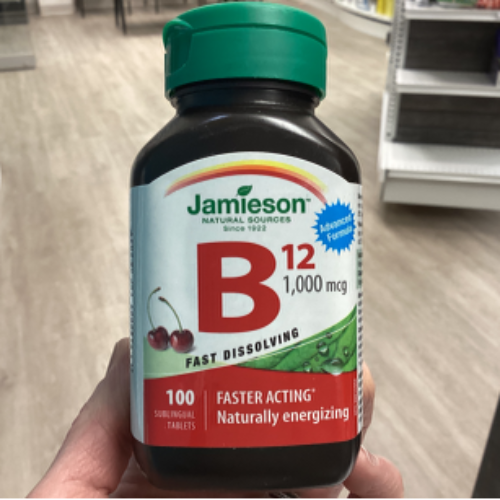 Jamieson B12 1000mcg SL 100 tabs