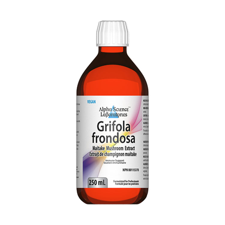 AlphaScience Grifola frondosa (Maitake Mushroom Extract), product packaging.