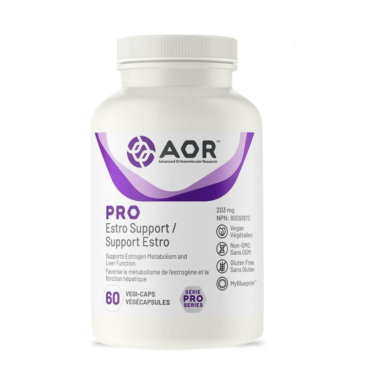 AOR Estro Support PRO, product packaging.