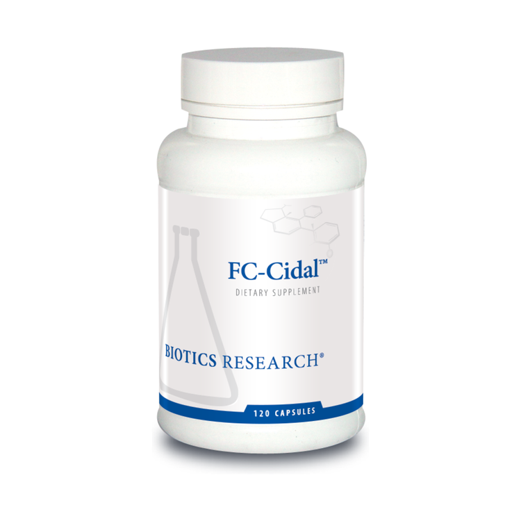 Biotics FC-Cidal (120), product packaging.
