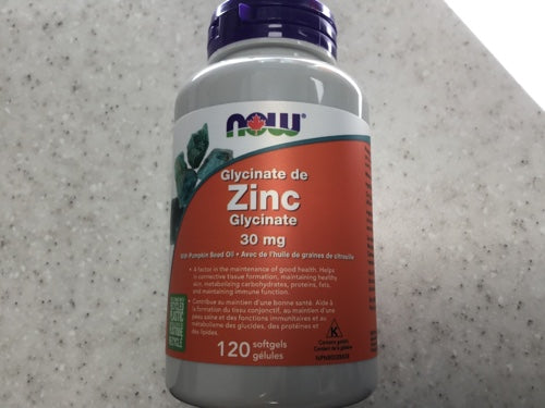 NOW Zinc Glycinate 30mg (120)