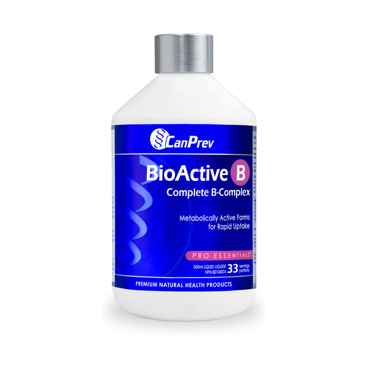 CanPrev BioActive B Liquid 500mls, product packaging.