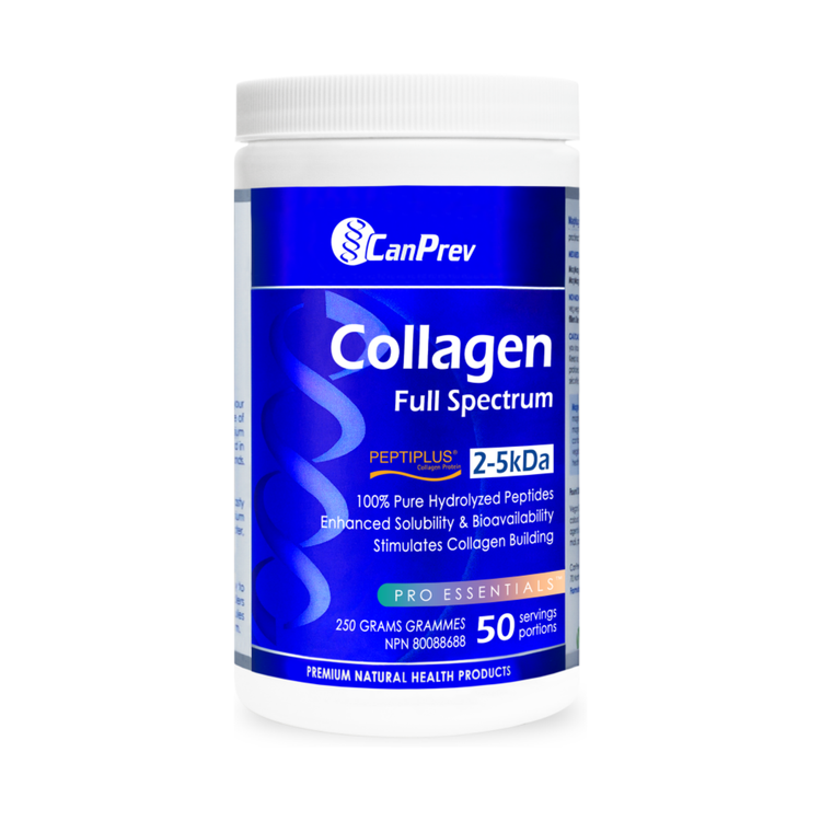 CanPrev Collagen Full Spectrum 250g, product packaging.