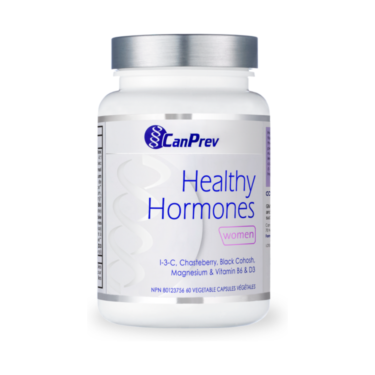 CanPrev Healthy Hormones Women, 60 capsules, supplement bottle.