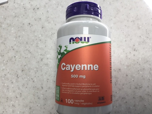 NOW Cayenne 500mg Capsule (100)