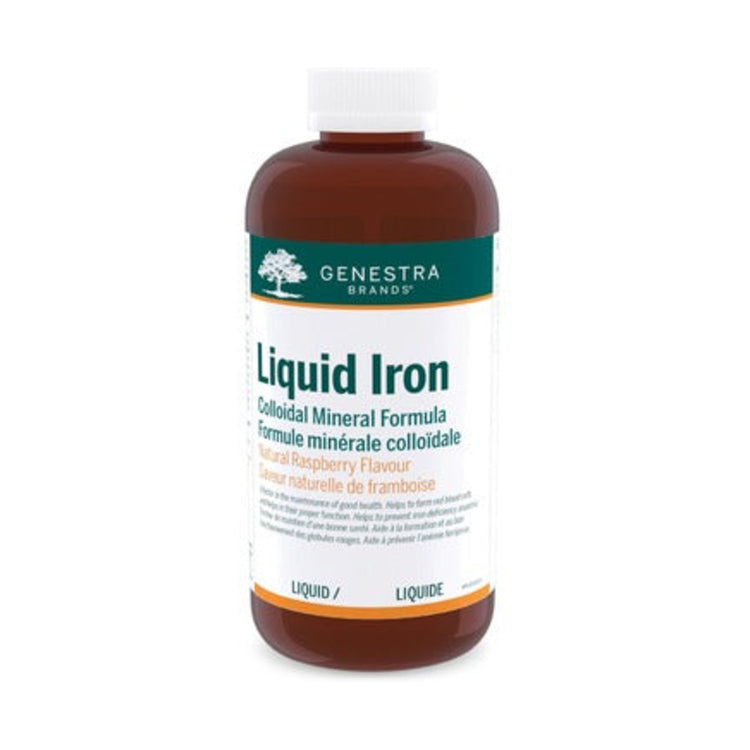 Genestra Liquid Iron, product packaging.
