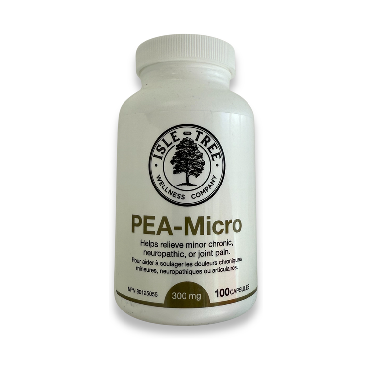 Isle and Tree PEA-Micro 300mg (100), product packaging.