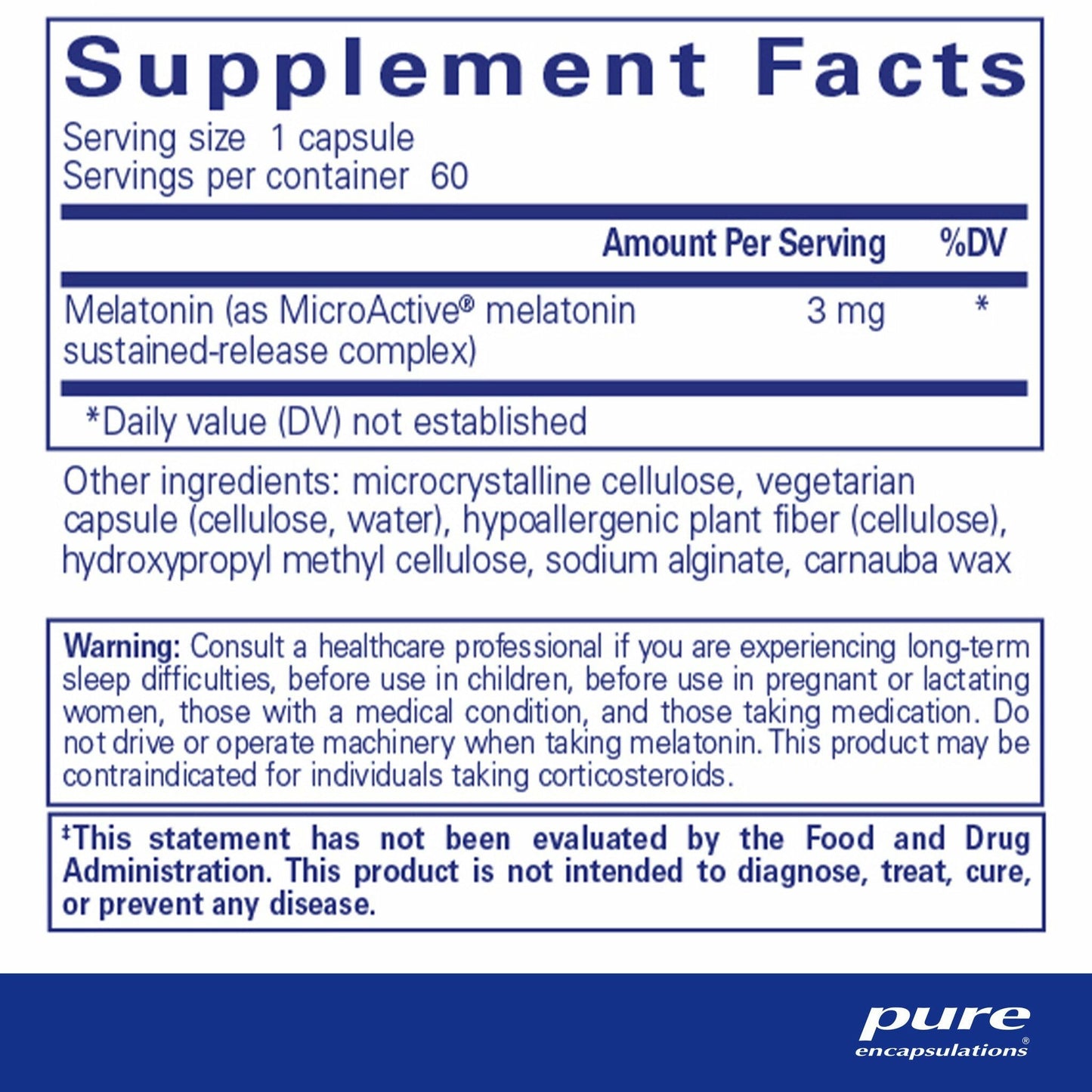 Melatonin SR 3mg (60)