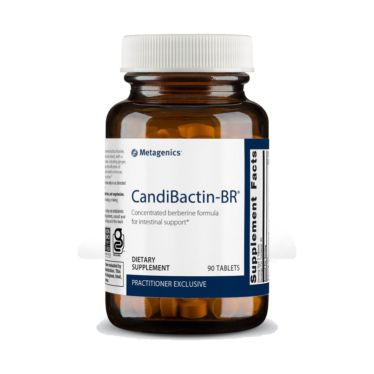 Metagenics CandiBactin-BR, product bottle on a white background.