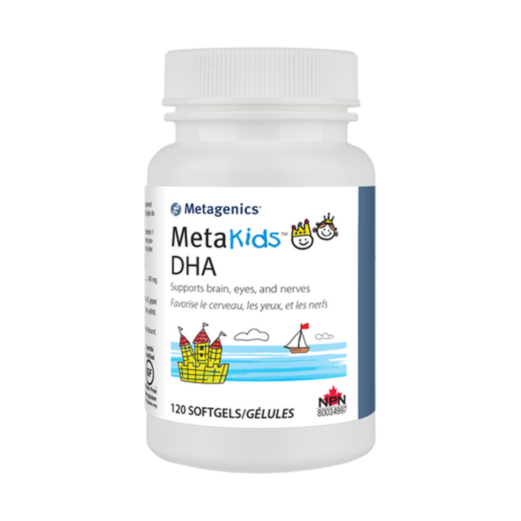 Metagenics Metakids DHA, product packaging.