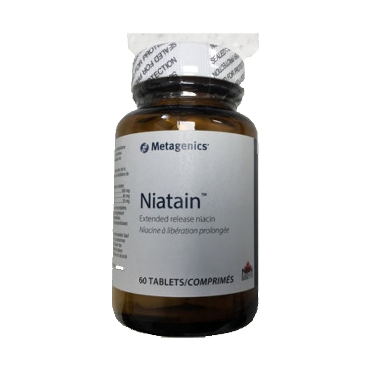 Metagenics Niatain, product bottle on a white background.