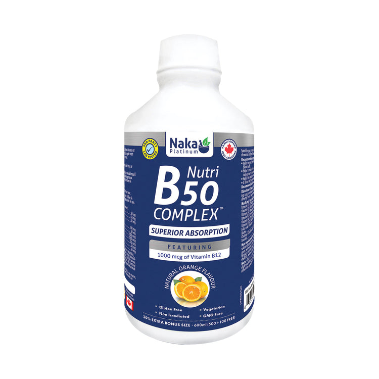 Naka Nutri B 50 Complex, product packaging.