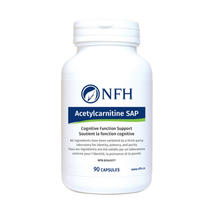 NFH Acetylcarnitine SAP (90), product packaging.