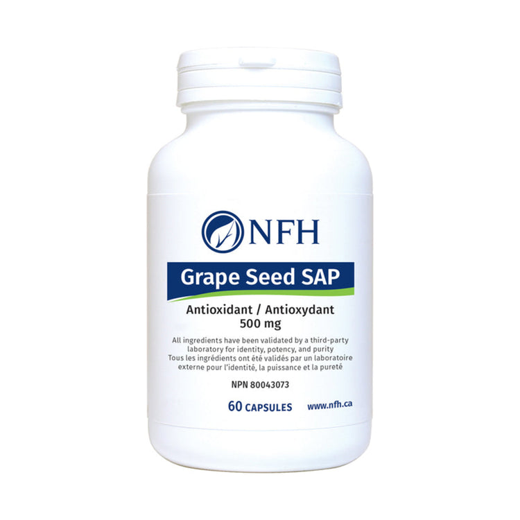 NFH Grape Seed SAP (60), product packaging.