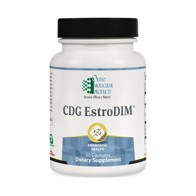 Orthomolecular CDG EstroDIM (60), product packaging.
