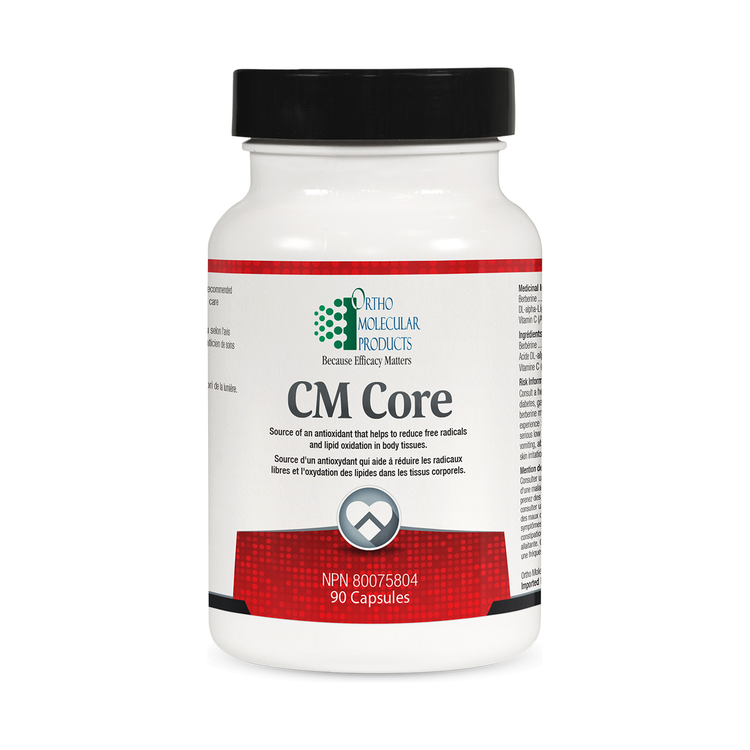 Orthomolecular CM Core (90), product packaging.