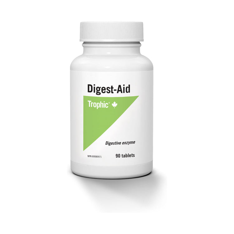 Trophic Digest-Aid, product packaging.